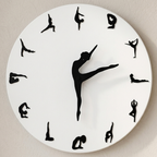 Wanduhr Yoga Motiv – Metallrahmencm -    Zorenza