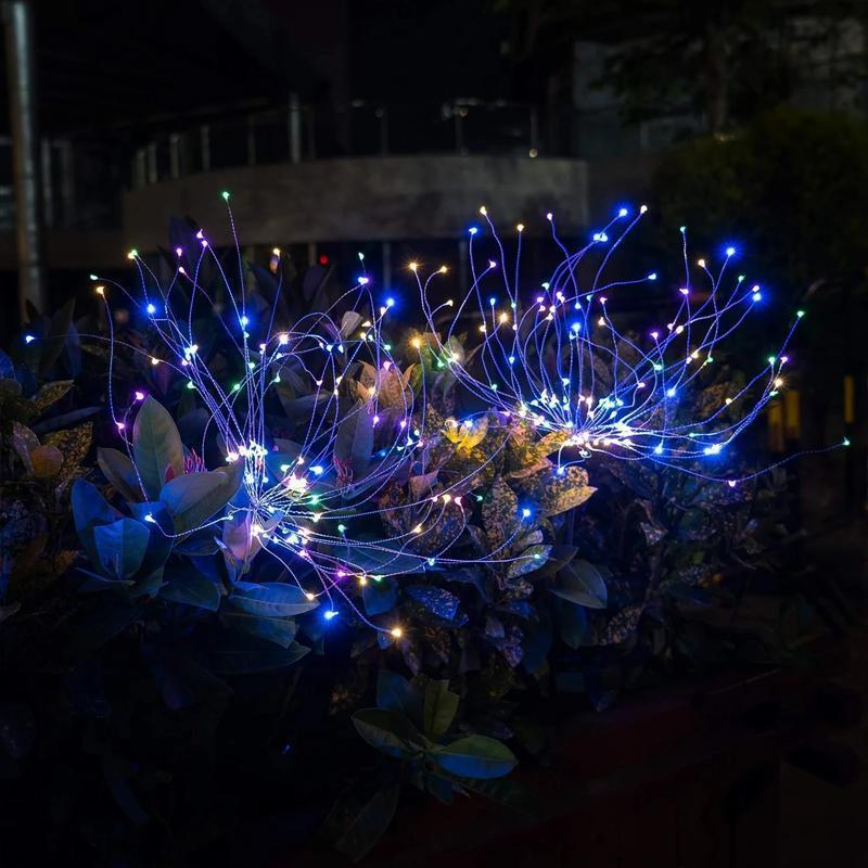 Solar-Feuerwerk-Lichterkette mit flexiblen Ästen -    Zorenza