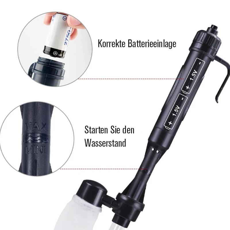 Aquarium Wasserwechsler automatisch mit Kies-Siphonpumpe -    Zorenza