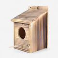 Vogelhaus Holz naturbelassen mit Sitzstange und Aufhängung -    Zorenza