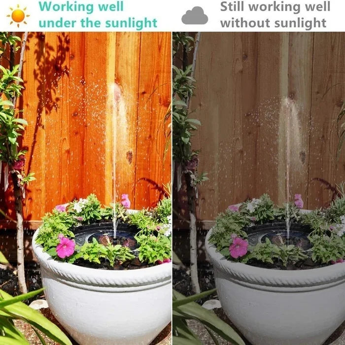 Solar-Springbrunnenpumpe mit 8 Düsenaufsätzen -    Zorenza