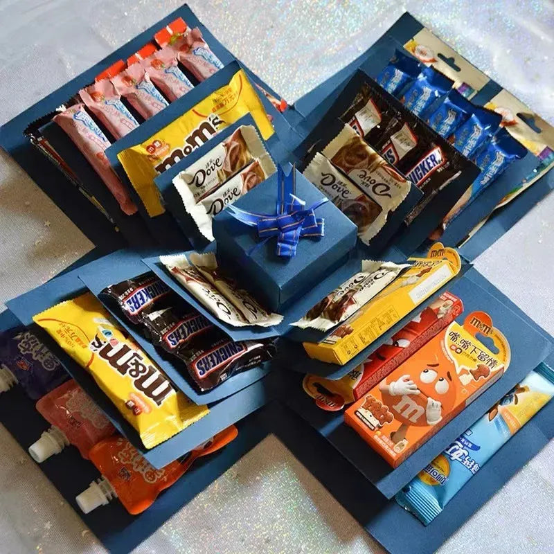Explosive Geschenkbox 5-teilig – DIY Überraschungsbox zum Selbstbefüllen -    Zorenza