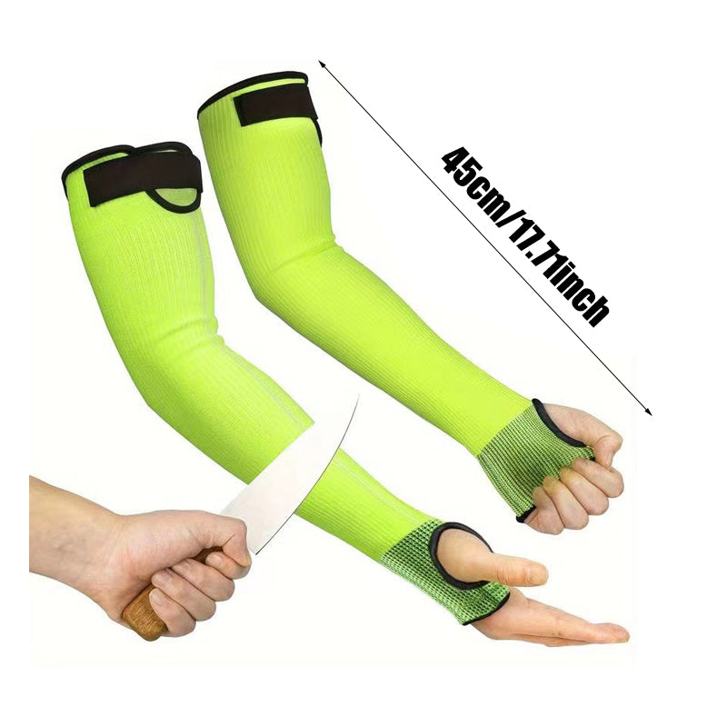 Schnittschutz Armschützer mit Daumenloch und Klettverschluss -    Zorenza