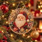 Diamond-Art Weihnachtsornament-Bastelset mit Strass und Perlen -    Zorenza