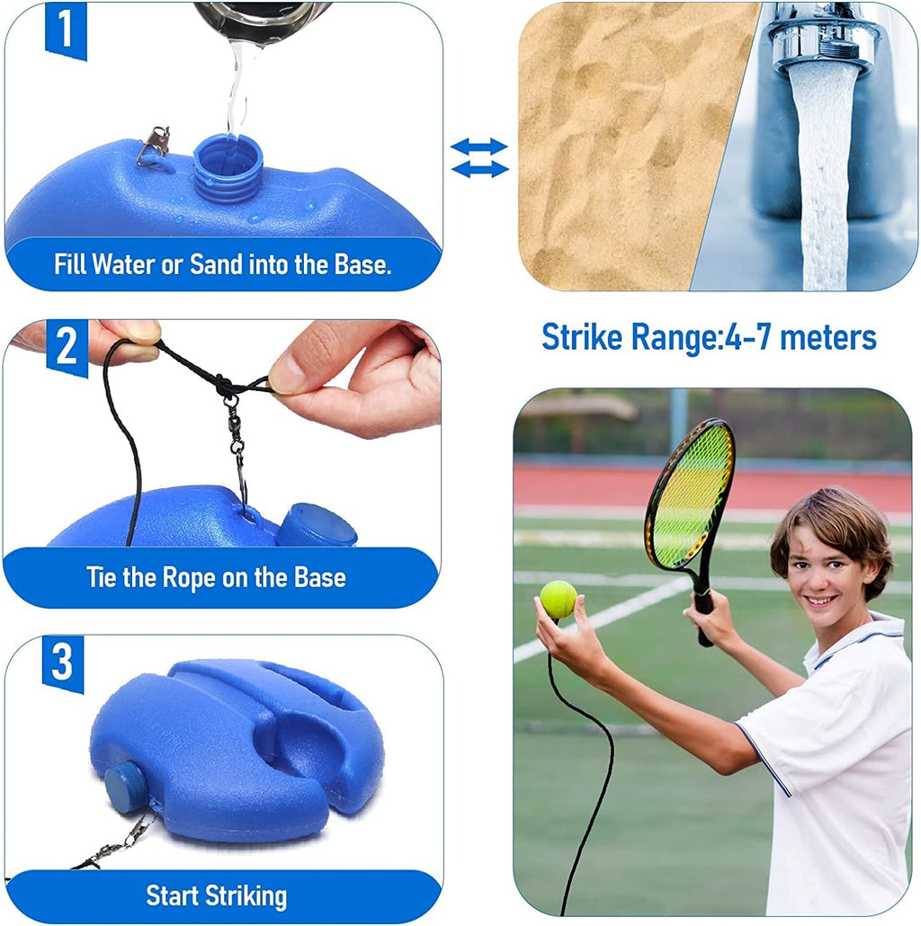 Tennis-Trainingsgerät mit Rückprallsystem für Solo-Training Zorenza