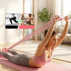 Fitnessband mit Fußstützen — Ganzkörper-Training für Zuhause, Lila & Rosa -    Zorenza