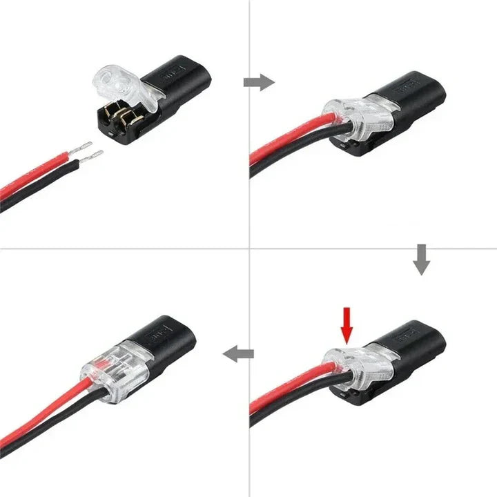 2-polige Schnellverbinder für Kabel – Ohne Abisolieren – 50-teiliges Set Zorenza