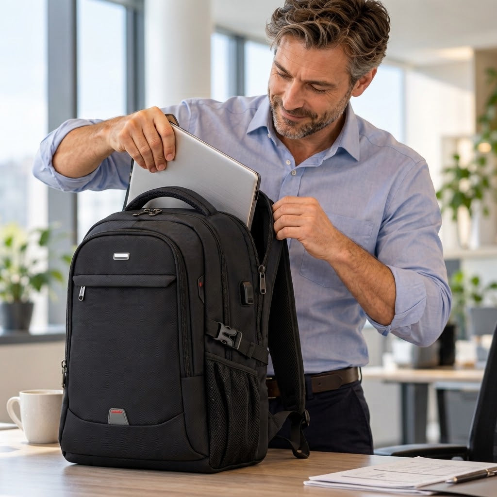 Laptoprucksack Wasserdicht mit USB-Anschluss -    Zorenza