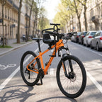 Fahrrad-Kindersitz vorne mit Klappfußrasten und Haltestange -    Zorenza