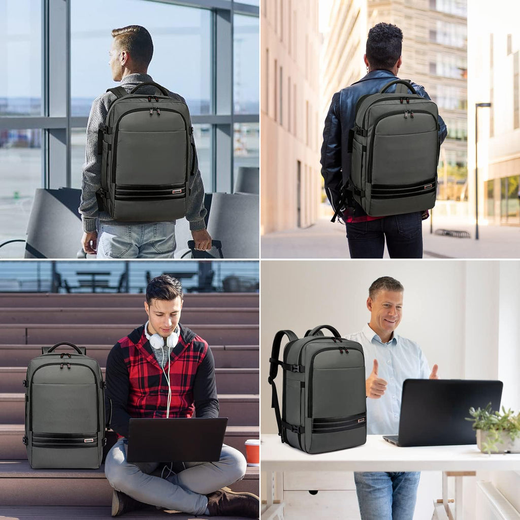 Erweiterbarer Reiserucksack 45-55L mit Laptopfach – Wasserdicht -    Zorenza