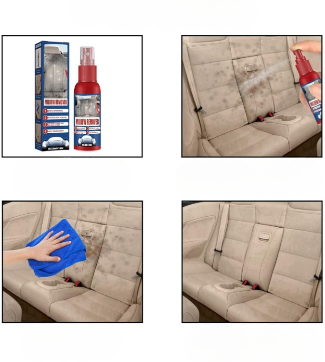 Auto-Schimmelentferner Spray 2er-Set – Für Leder, Stoff & Kunststoff -    Zorenza
