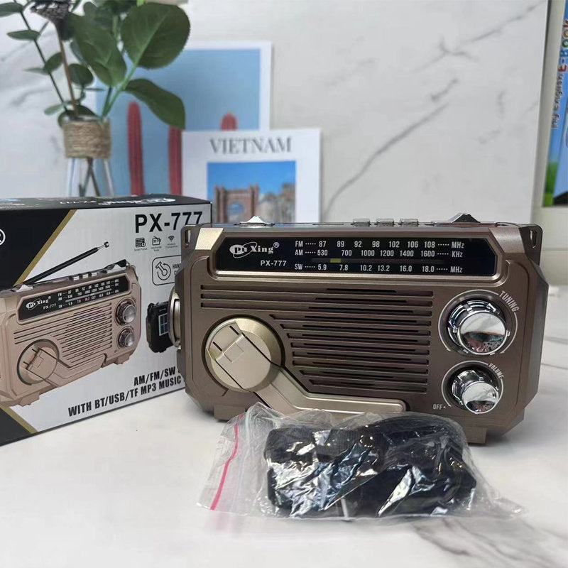 Notfallradio Solar mit Kurbel und Taschenlampe -    Zorenza