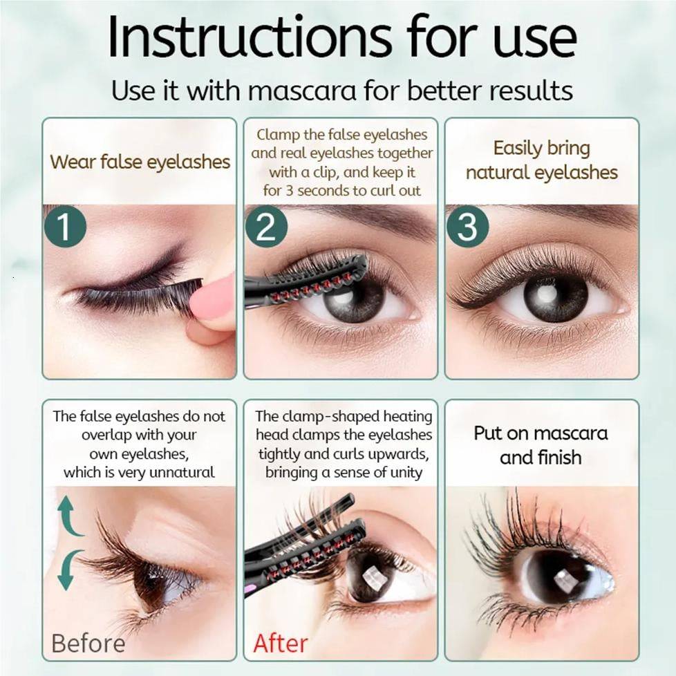 Elektrische Wimpernzange mit 3 Temperaturstufen -    Zorenza