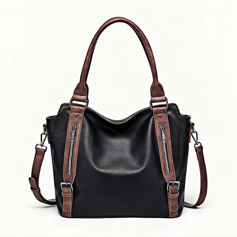 Schultertasche PU-Leder mit verstellbarem Tragegurt -    Zorenza
