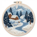 Punch Needle Set mit bunter Wolle und Stickrahmen -    Zorenza
