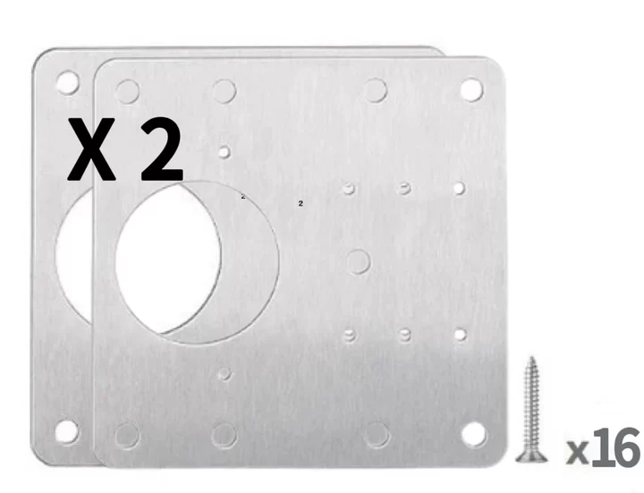 Scharnierplatten-Set für Küchenschränke -    Zorenza