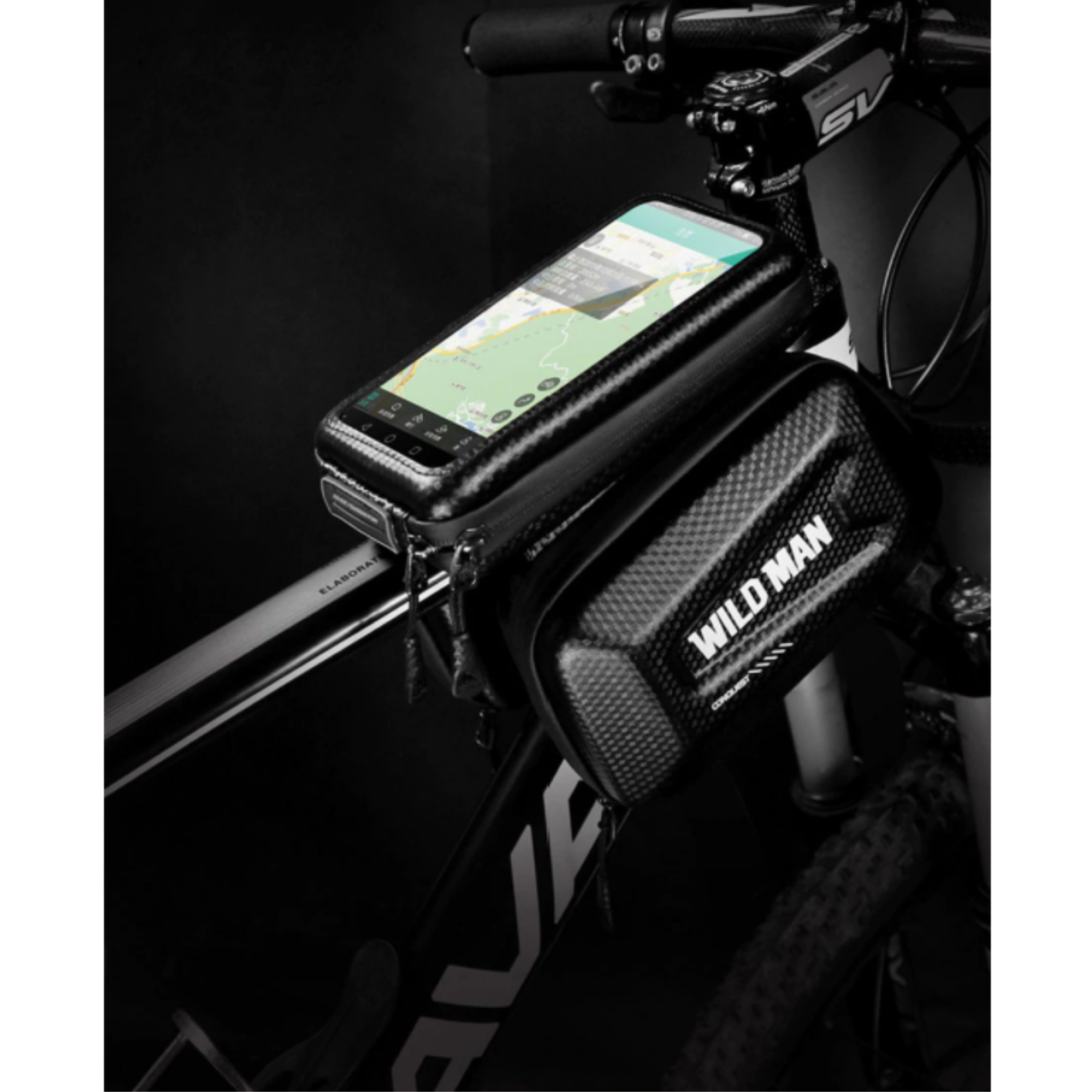 Fahrradtasche Rahmen wasserdicht mit Touchscreen-Fenster -    Zorenza