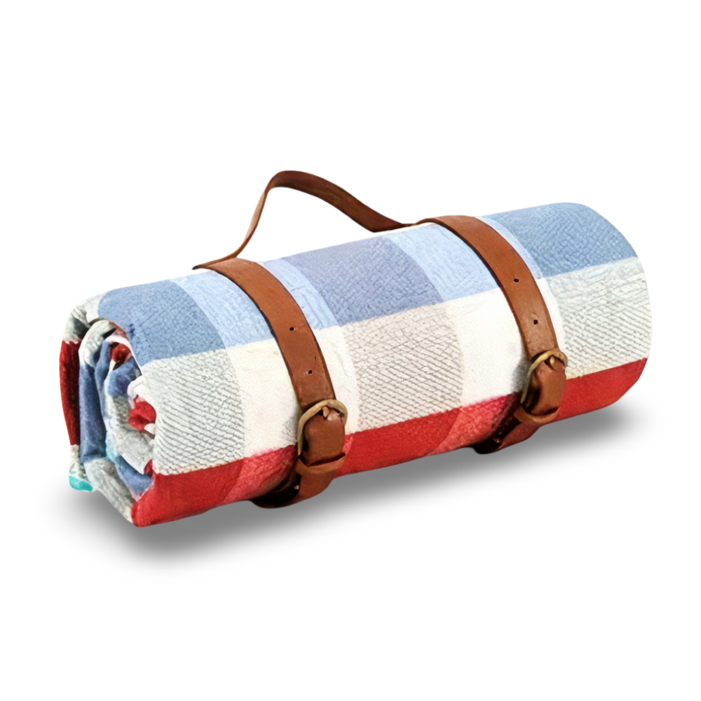 Picknickdecke Wasserdicht mit Tragegurt – PEVA Material -    Zorenza