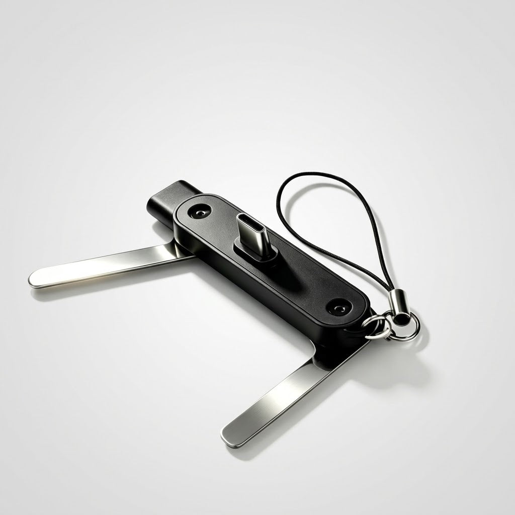 USB-C-Ladeadapter mit 360°-Klappständer -    Zorenza
