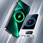 Powerbank mit kabellosem Laden und LED-Anzeige -    Zorenza