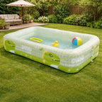 Kinderpool mit Dino-Sprüher & Sonnendach — Aufblasbar, 170 oder 210 cm -    Zorenza
