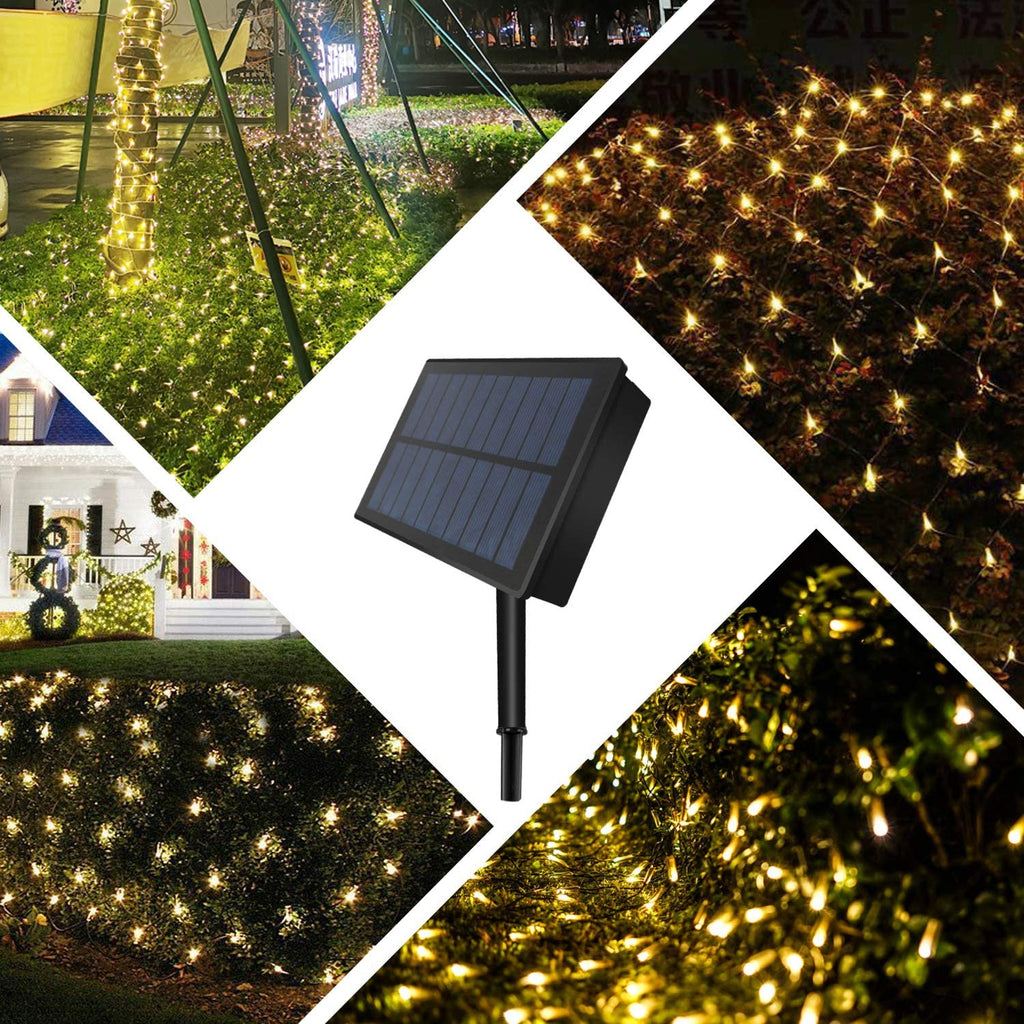 Solar-Lichternet LED mit Netzstruktur für Garten und Terrasse -    Zorenza