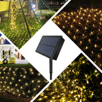 Solar-Lichternet LED mit Netzstruktur für Garten und Terrasse -    Zorenza