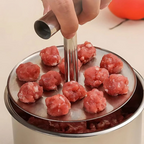Fleischbällchenformer Edelstahl mit ergonomischem Griff -    Zorenza