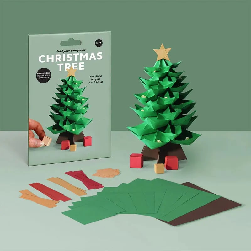 Origami-Bastelset zum Falten – 50 Tierfiguren aus Papier -    Zorenza