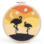 Punch Needle Set mit bunter Wolle und Stickrahmen -    Zorenza