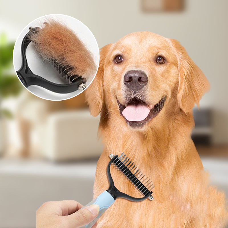 Fellbürste für Hunde und Katzen – Sanftes Entwirren -    Zorenza
