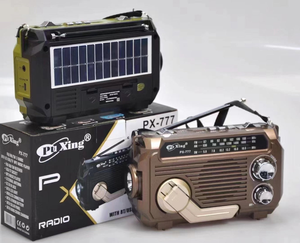 Notfallradio Solar mit Kurbel und Taschenlampe -    Zorenza