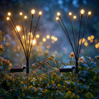 Solar Steckleuchten mit Sternenburst-Effekt für den Garten -    Zorenza