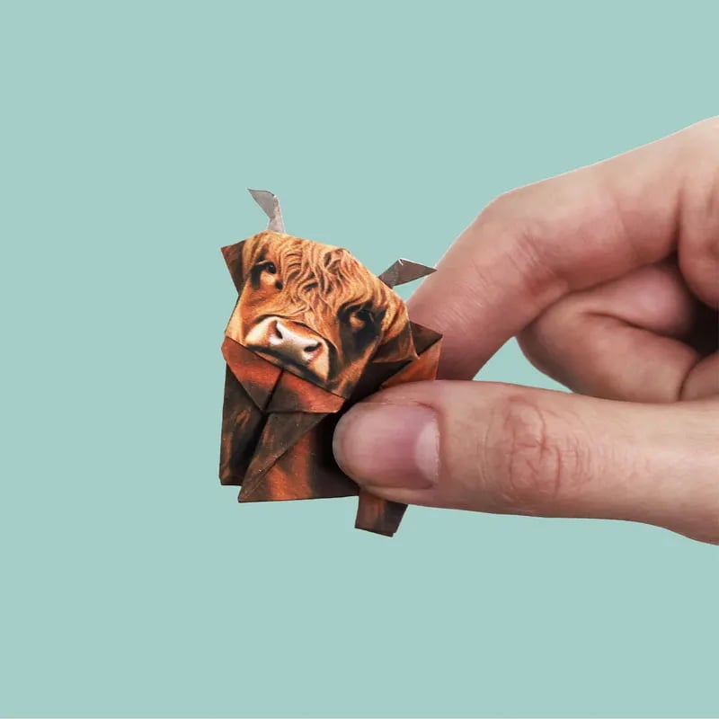 Origami-Bastelset zum Falten – 50 Tierfiguren aus Papier -    Zorenza