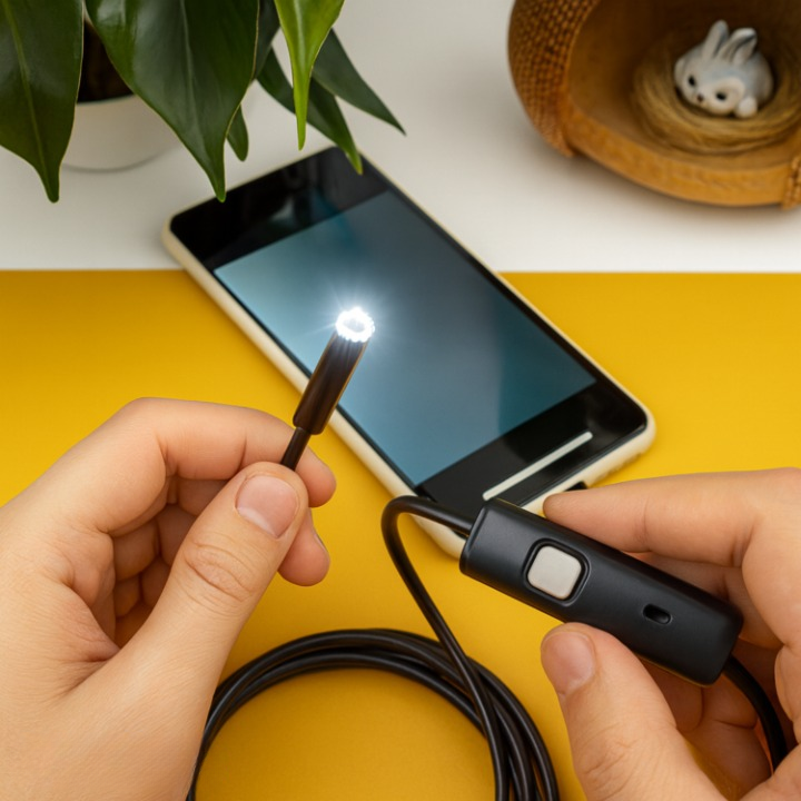 Endoskop-Kamera USB mit LED-Beleuchtung – Wasserdicht IP67 -    Zorenza