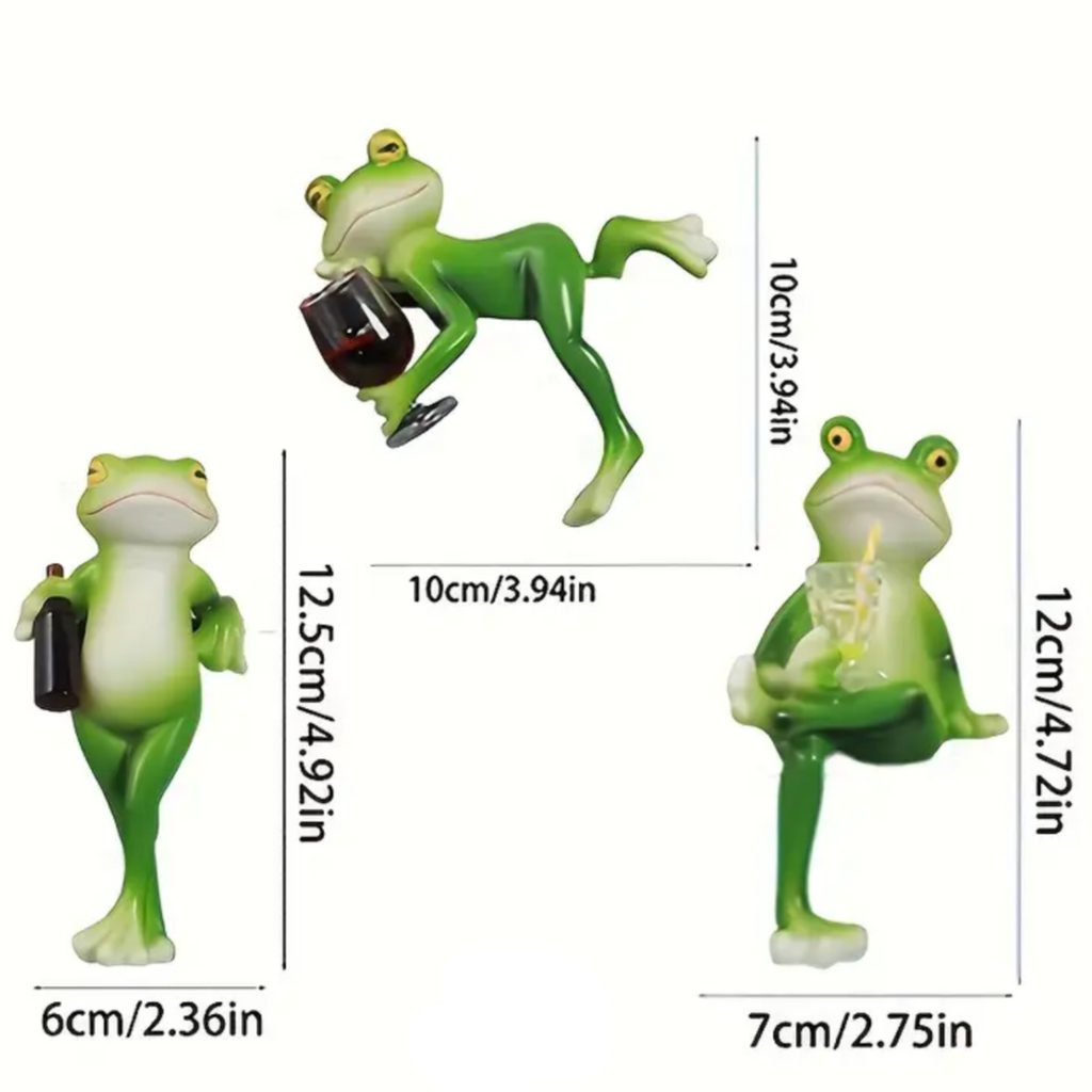 Kletter-Frosch Dekofigur handbemalt – Lustiger Gartenschmuck -    Zorenza