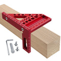 Aluminium Woodworking Square with Drill Guide Holes – 90° and 45° Zorenza