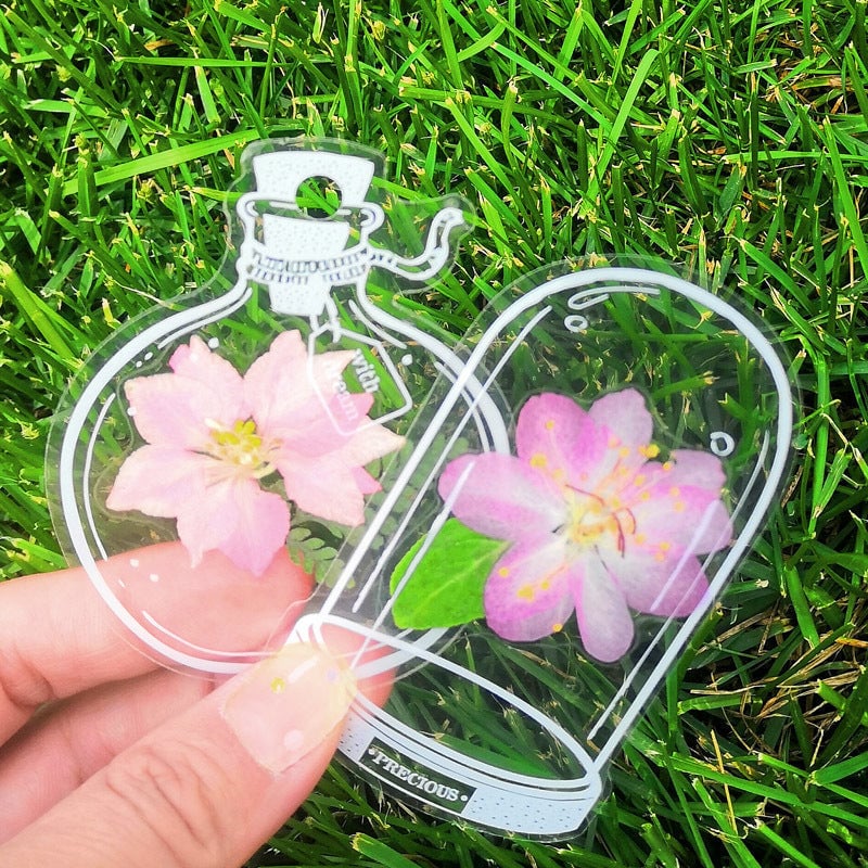 Trockenblumen-Lesezeichen-Set – 30 Stück mit Quaste Zorenza