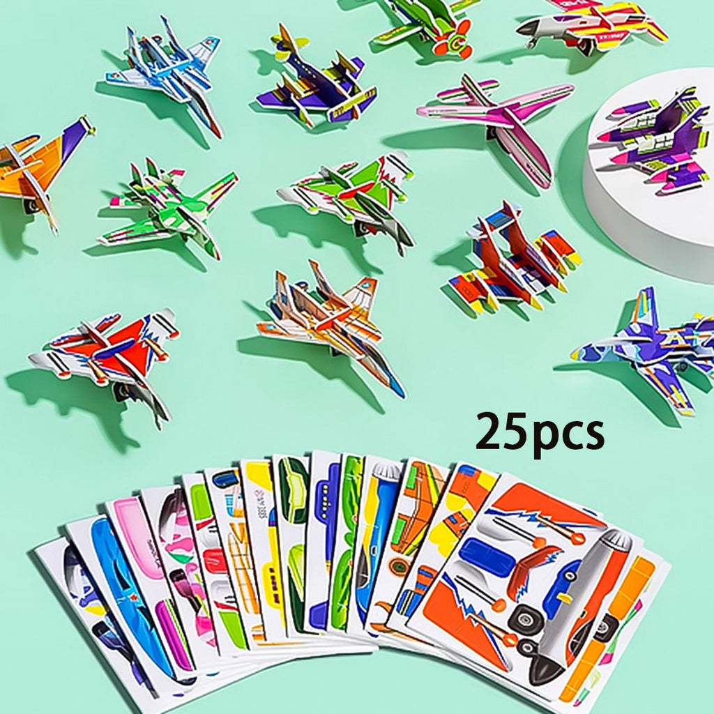 3D Cartoon Puzzle-Set – Pädagogisches Bastelpuzzle für Kinder -    Zorenza