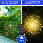 Solar-Feuerwerkslichter – Automatische LED-Dekoration für den Außenbereich Zorenza