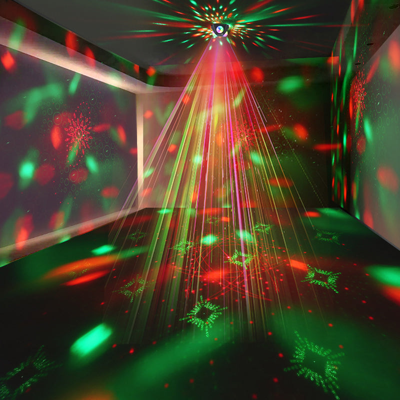 Disco-Projektor mit Laser – RGB-Lichteffekte und Stroboskop -    Zorenza