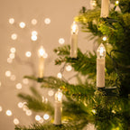 LED Weihnachtsbaumkerzen 14,7 m mit Clips – Warmweiß -    Zorenza