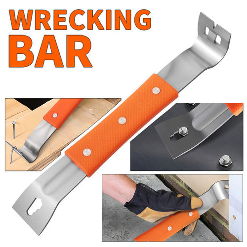Abbruchstange Edelstahl mit Gummigriff – Nagel und Schraube -    Zorenza