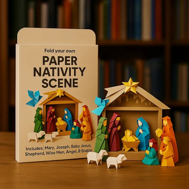 Origami-Bastelset zum Falten – 50 Tierfiguren aus Papier -    Zorenza