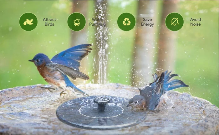 Solar-Springbrunnenpumpe mit 8 Düsenaufsätzen -    Zorenza
