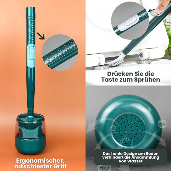 WC-Bürste mit Sprühfunktion und Wandhalterung Zorenza