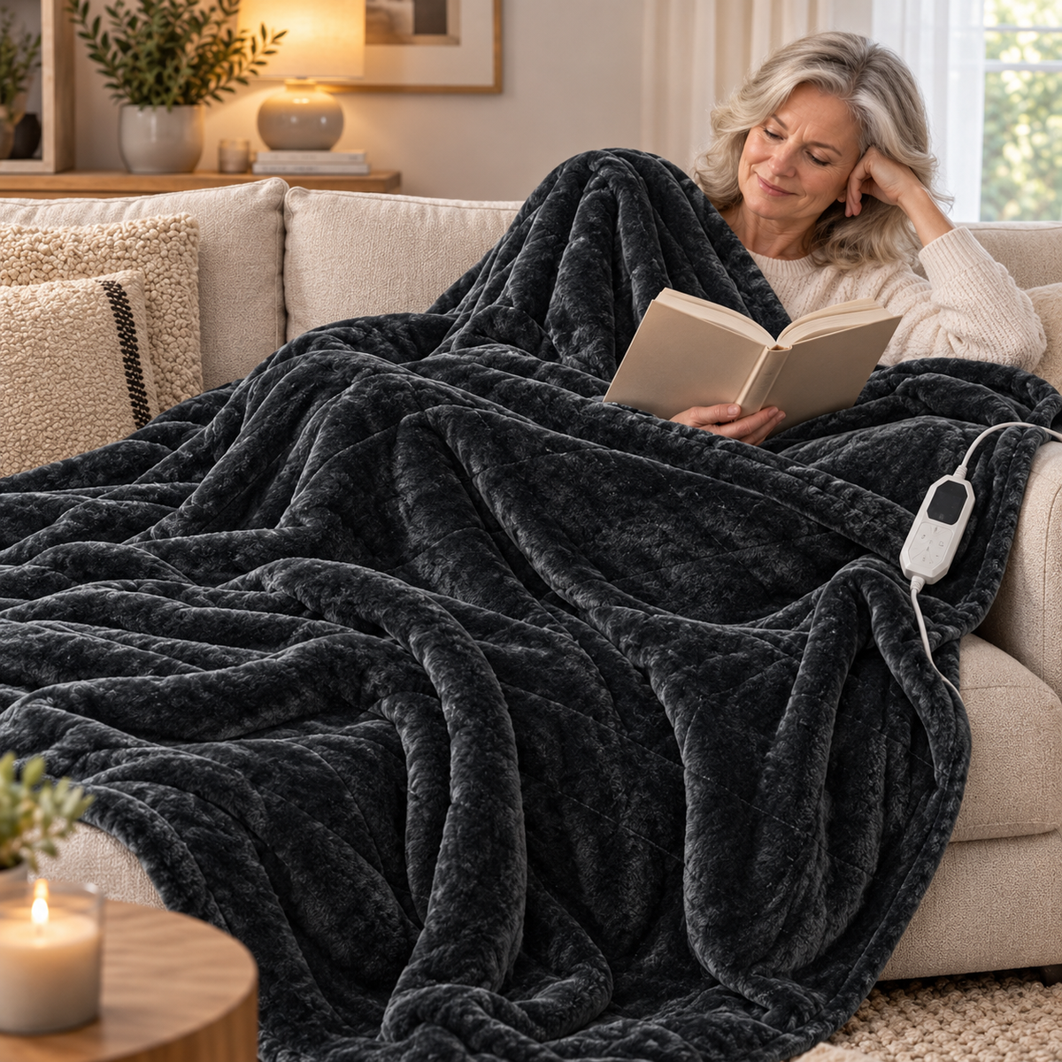 Heizdecke Flanell mit 9 Heizstufen -    Zorenza