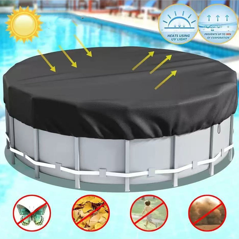 Pool Abdeckplane rund wetterfest mit Spannkabelsystem -    Zorenza