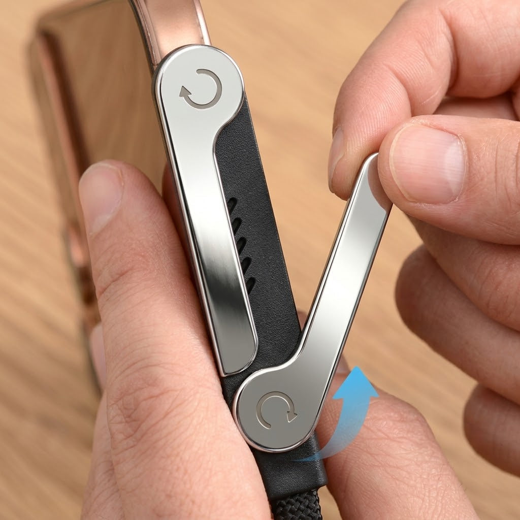 USB-C-Ladeadapter mit 360°-Klappständer -    Zorenza