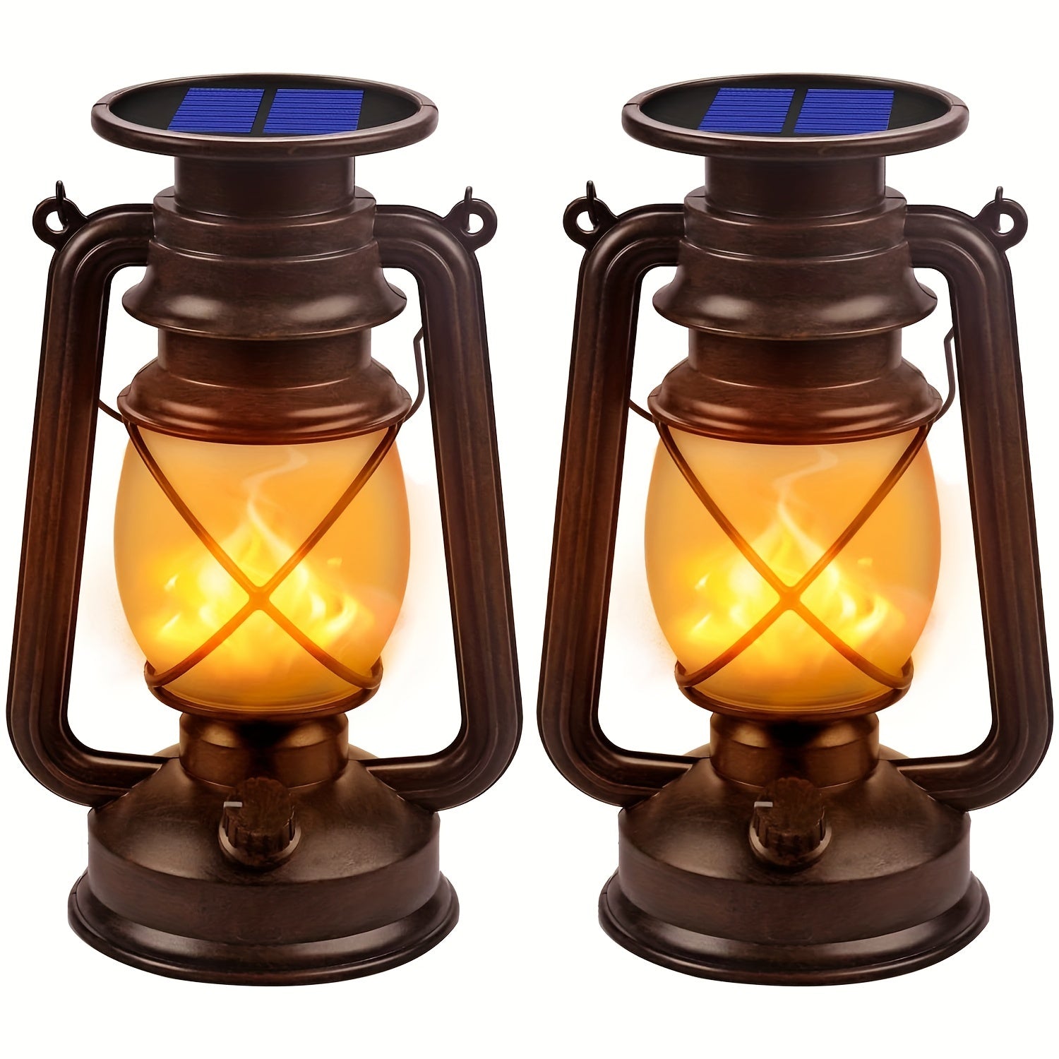 Solar LaternenVintage mit flackerndem LED-Licht -    Zorenza